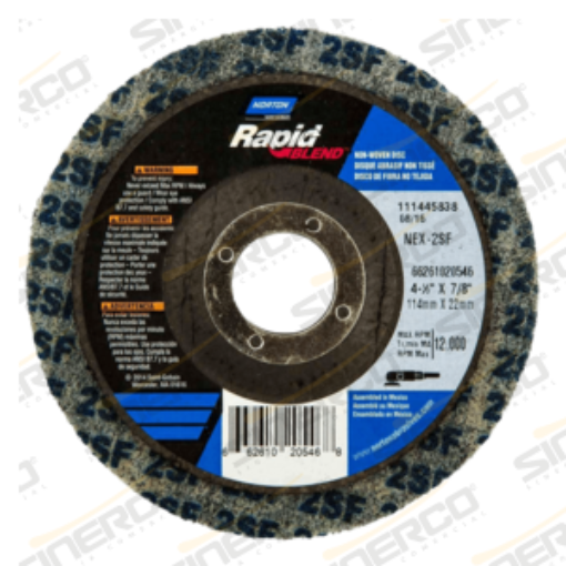 Imagen de DISCO DE FIBRA T27 RAPID BLEND / FINISH 4-1/2X7/8"