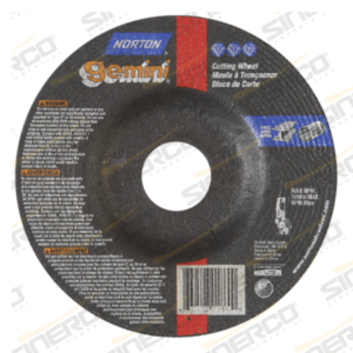 Imagen de DISCO CORTE GEMINI-T27 4-1/2 X 1/8 X 7/8 C/20 PZAS