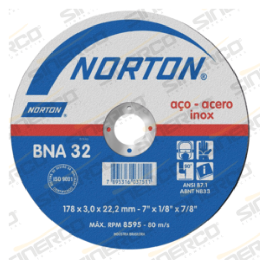 Imagen de DISCO CORTE DELGADO T01 AZUL RIGHTCUT 7X1/16X7/8"