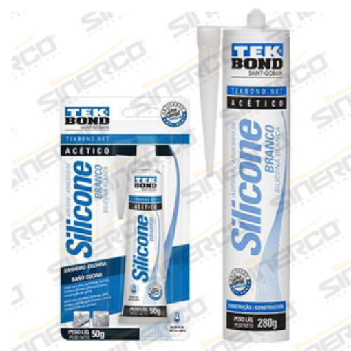 Imagen de SILICONA ACETICA USO GENERAL TEKBOND 50G BLISTER BLANCO