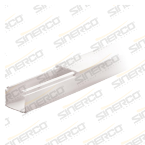 Imagen de CANAL 20X17 2.50 ML BLANCO 1 VIA PAQ CON 25 PZAS