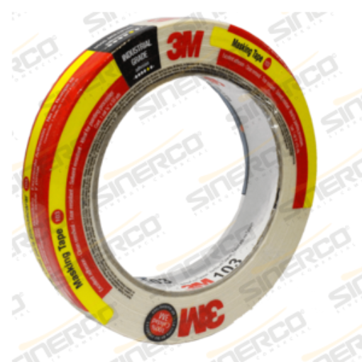 Imagen de 103 3M MASKING TAPE 0.048 X 50M USO GENERAL