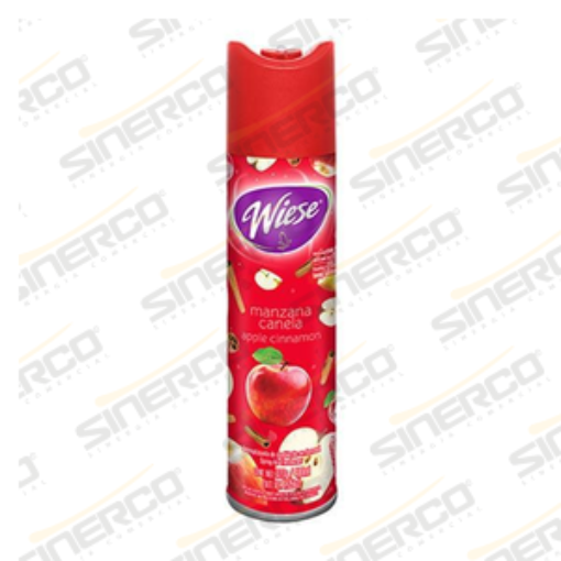 Imagen de WIESE   AROMATIZANTE EN AEROSOL  WIESE 323G / 400ML CODIGO DE BARRAS 7501821510042 AROMA MANZANA CANELA      