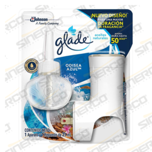 Imagen de GLADE PLUG INS ACEITES NATURALES 21 ML ODISEA AZUL