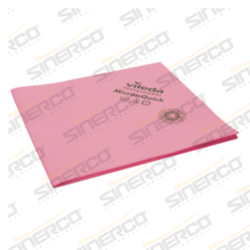 Imagen de VILEDA PRO PAÑOS MICRONQUICK MICROFIBRA 5 PZA ROJO