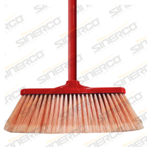 Imagen de SINERCO ESC0018-MET ESCOBA NAPOLITAN ROJA C/BASTÀN BASTÀN METALICO
