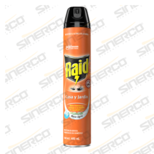 Imagen de INSECTICIDA RAID CASA Y JARDIN PROTECTOR AER 400ML
