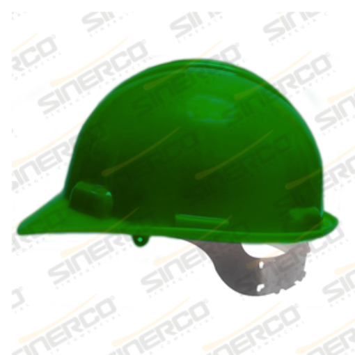 Imagen de CASCO VERDE CON SUSPENSION 4 PUNTOS