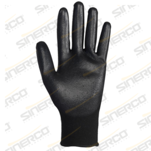 Imagen de GUANTE NYLON NEGRO RECUBRIMIENTO PU TALLA "MD"