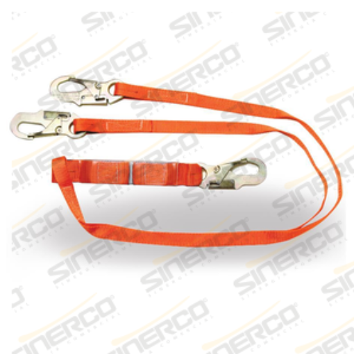 Imagen de LINEA DE VIDA BANDA DOBLE C/AMORTIGUADOR 1"X0.85CM