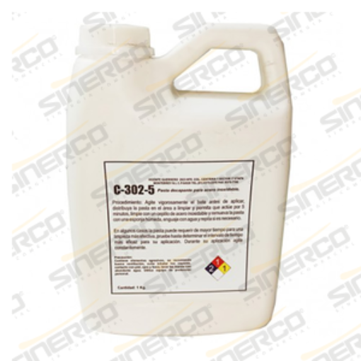 Imagen de DECAPANTE PARA ACERO INOXIDABLE BOTE DE 2KGS.