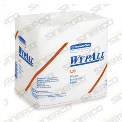 Imagen de KCP 1513 WYPALL L30 CUATRIFOLDEADOS PAÑOS BLANCO 12 PAQUETES DE 90 PIEZAS