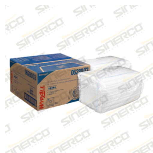 Imagen de KCP 1401 WYPALL X80 FOOD SERVICE TOWEL PAÑOS BLANCO 2 PAQUETES CON 75 PIEZAS